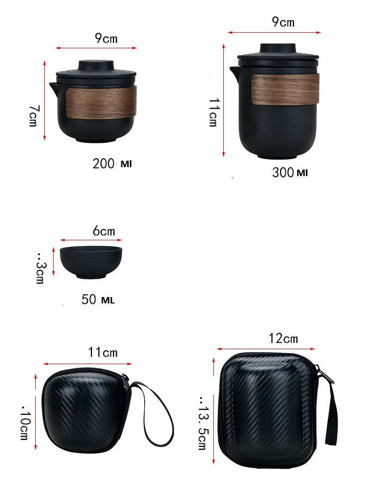 Японский туристический керамический чай