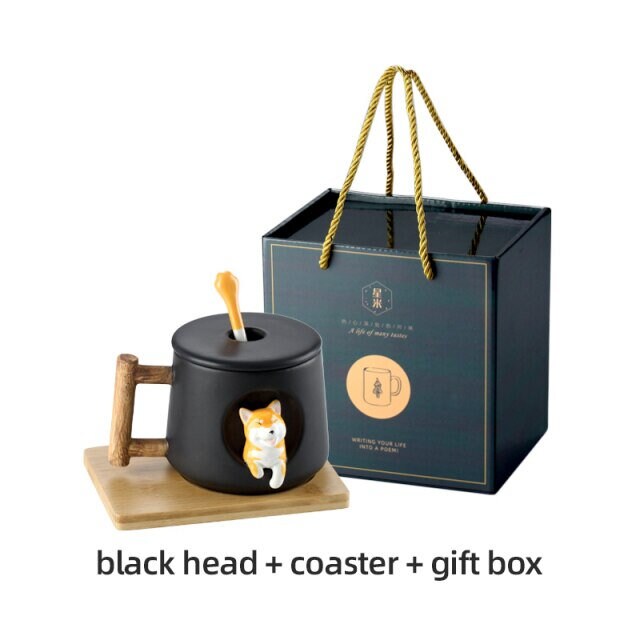 手作りの波紋犬犬愛好家コーヒーと紅茶のための大きなマグ