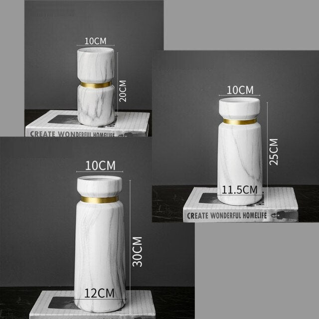 Orta Yüzyıl Modern Dekor Heykel Vazo İskandinav