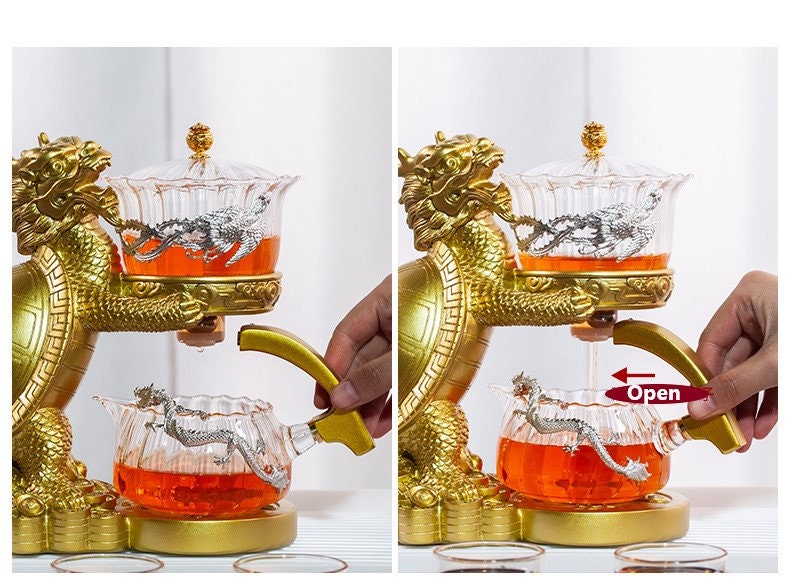 Dragon Dinosaur teapot with magnet Loose leaf tea infuser