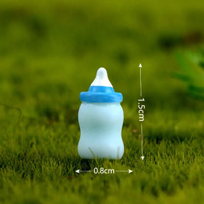 Mini bétail Micro paysage ornements fée jardin décor de noël petite Statue vache bouteille de lait Figurines nouvel an décor à la maison