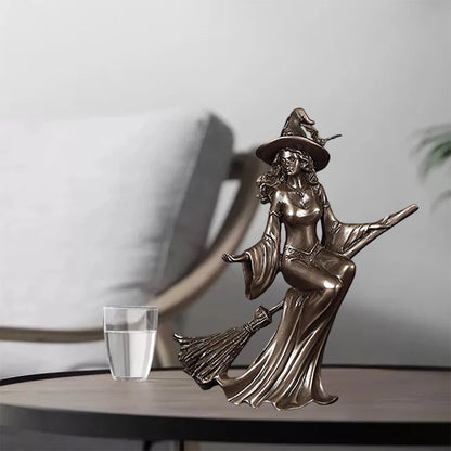 Nordic Witch Statue Sculpture Goddess Figurines Witch Figurines Collectibles Sorceress Artwork Home Office Ornament Decor Crafts