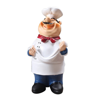 Statue de Chef en résine, plusieurs Styles, dessin animé, Figurine de Chef de Restaurant, ornement de cuisine à domicile, Sculpture mignonne, décors de table
