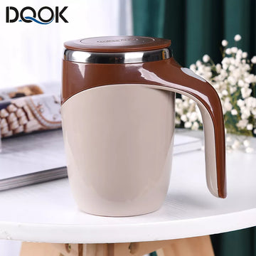 Lazy Coffee Stirring Cup Auto Stirring Cup Magnetic Rotating Electric Milk Cup Mark Cup 304 Stainless Steel