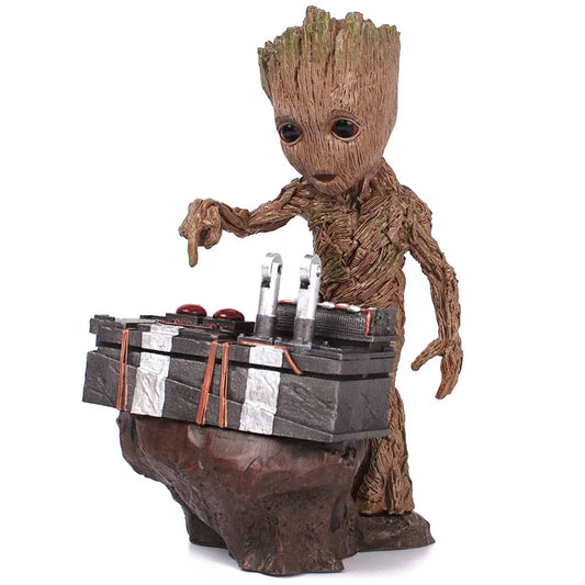 Marvel Guardians of The Galaxy Groot Statue Modell Avengers Cute Baby Tree Man PVC Anime Action Figure Spielzeug Sammlung Geschenk