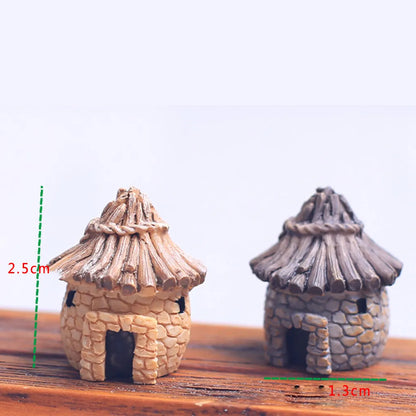 Mini Cottage Model Micro Romantic Cartoon Houses Figurines House Adornment Garden Villa Ornament Using Accessories