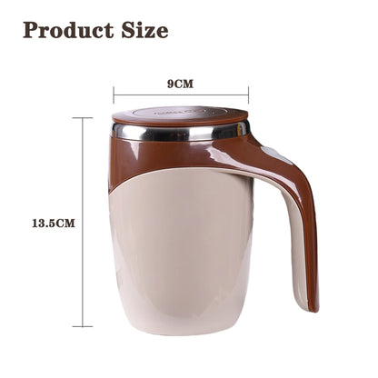 Tasse à café paresseux en acier inoxydable 304, tasse à agitation automatique, tasse à lait électrique rotative magnétique, marque