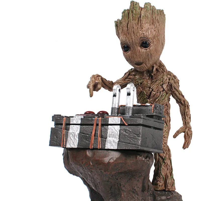 Marvel Guardians of The Galaxy Groot Statue Model Avengers Cute Baby Tree Man Pvc Anime Action Figure Toys Collection Gift