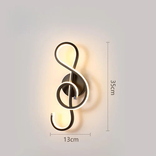 Modern Wall Lamp Living Room Bedroom Headbed LED Indoor Black White Walkway Lighting Decorative Wall Light