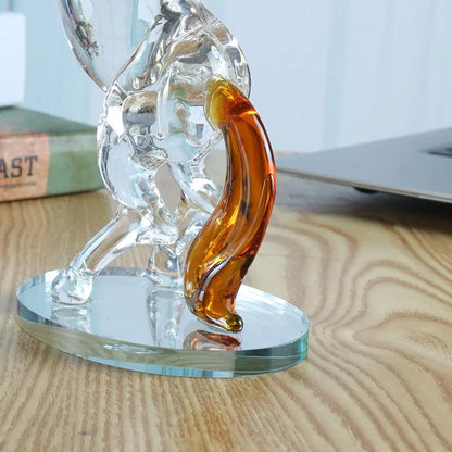 Crystal Horse Figurines Collection Glass Horse Animal Paperweight Table Sculpture Ornament Decor Kids Birthday Gifts Home Decor