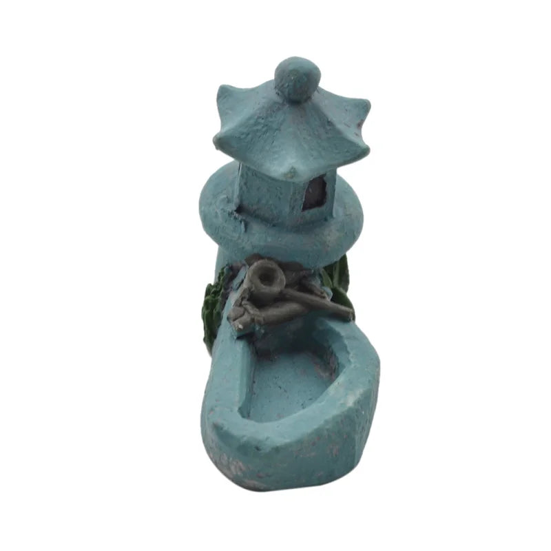 Chzimade – figurines d'étang, tour de décoration, Relaxation, jardin Zen, thé, maison, artisanat Miniature en résine