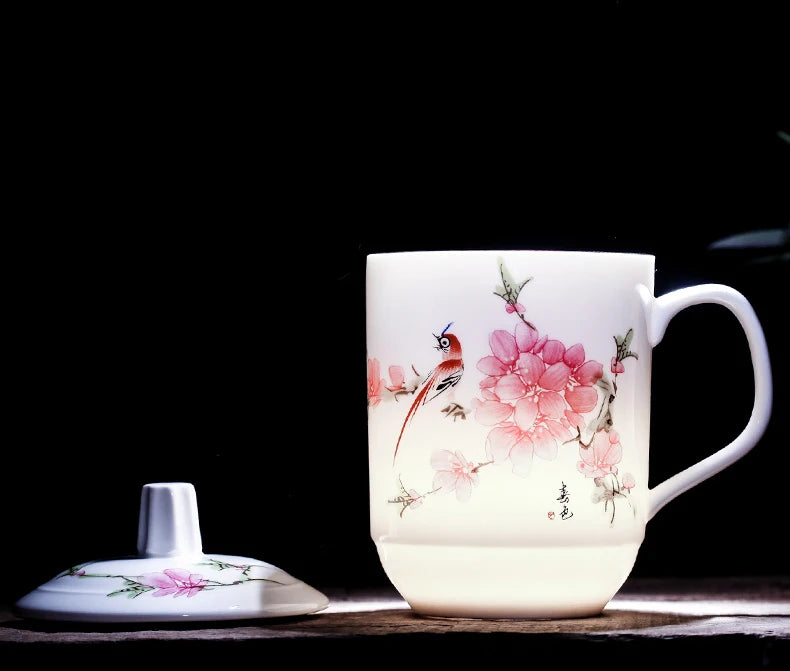 Tasse en céramique de style chinois, tasse de jus de lait et de citron rétro, tasse de café, de thé, pour la maison et le bureau, cadeau Unique