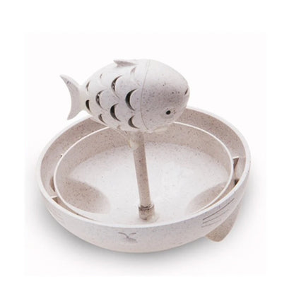 Arshen  250ml Cat Shaped Glass Cup Wheat Fibre Cute Cat Cup With Fish Shaped Infuser Strainer Filter Tea Cups Home Office Gifts