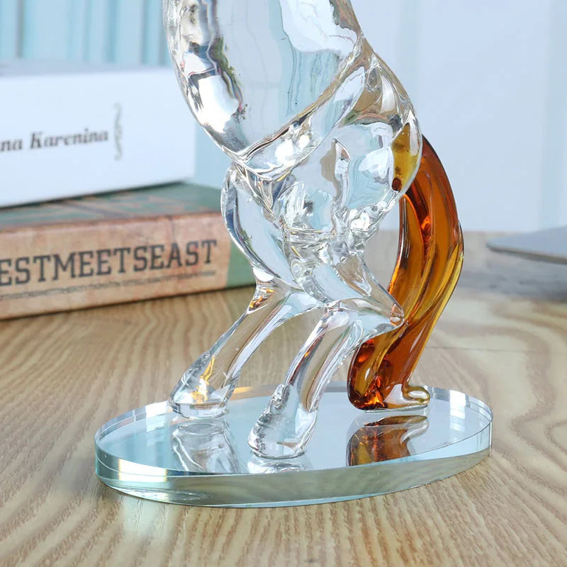 Crystal Horse Figurines Collection Glass Horse Animal Paperweight Table Sculpture Ornament Decor Kids Birthday Gifts Home Decor