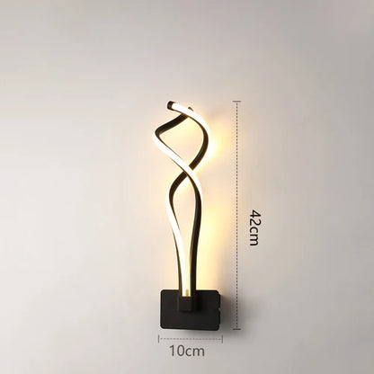 Modern Wall Lamp Living Room Bedroom Headbed LED Indoor Black White Walkway Lighting Decorative Wall Light