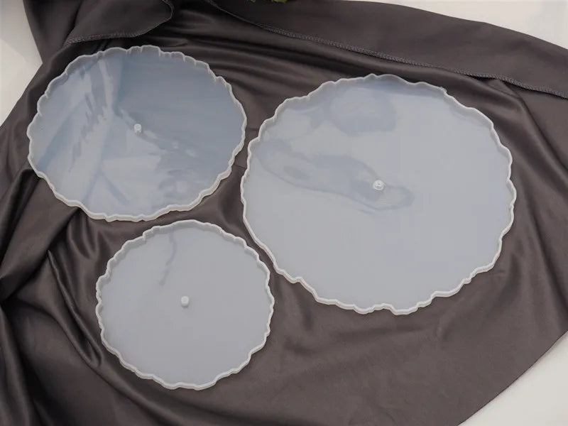 DIY Three-layer Fruit Tray Tea Tray Silicone Mold Epoxy Resin Tray Coaster Resin Mold For Desktop Decoration