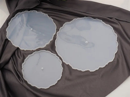 DIY Three-layer Fruit Tray Tea Tray Silicone Mold Epoxy Resin Tray Coaster Resin Mold For Desktop Decoration