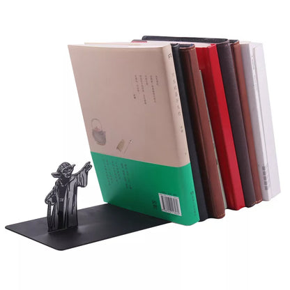Star Wars Master Yoda Boby Stainless Steel Bookrack BookShelf BOOKENDS Book Holders Gifts Reading Fetish Gift Birthday Present