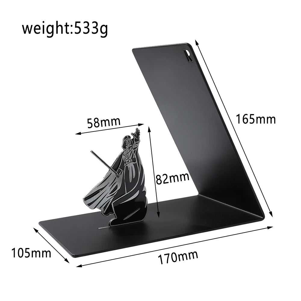 Disney Star Wars Darth Vader Stainless Steel BookShelf Bookends Creative Move Jewelry School Stationery Office Accessories