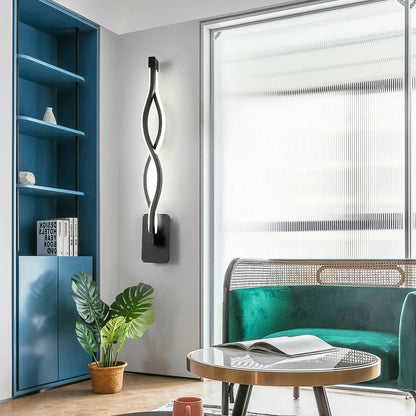 Modern Wall Lamp Living Room Bedroom Headbed LED Indoor Black White Walkway Lighting Decorative Wall Light