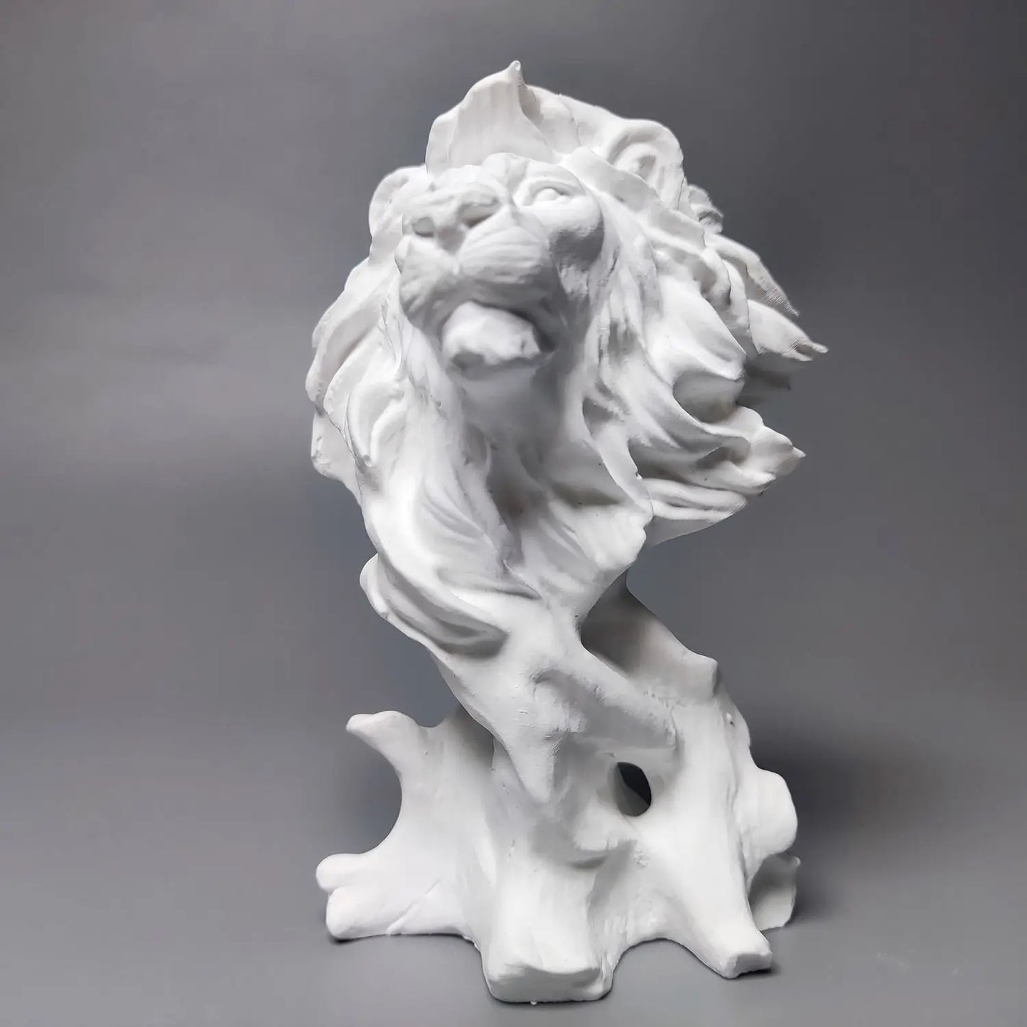 European Lion Bust Plaster Portrait Art Gypsum Retro Relief Desk Ornaments Art Aesthetic Sculpture Creative Animal Ornament