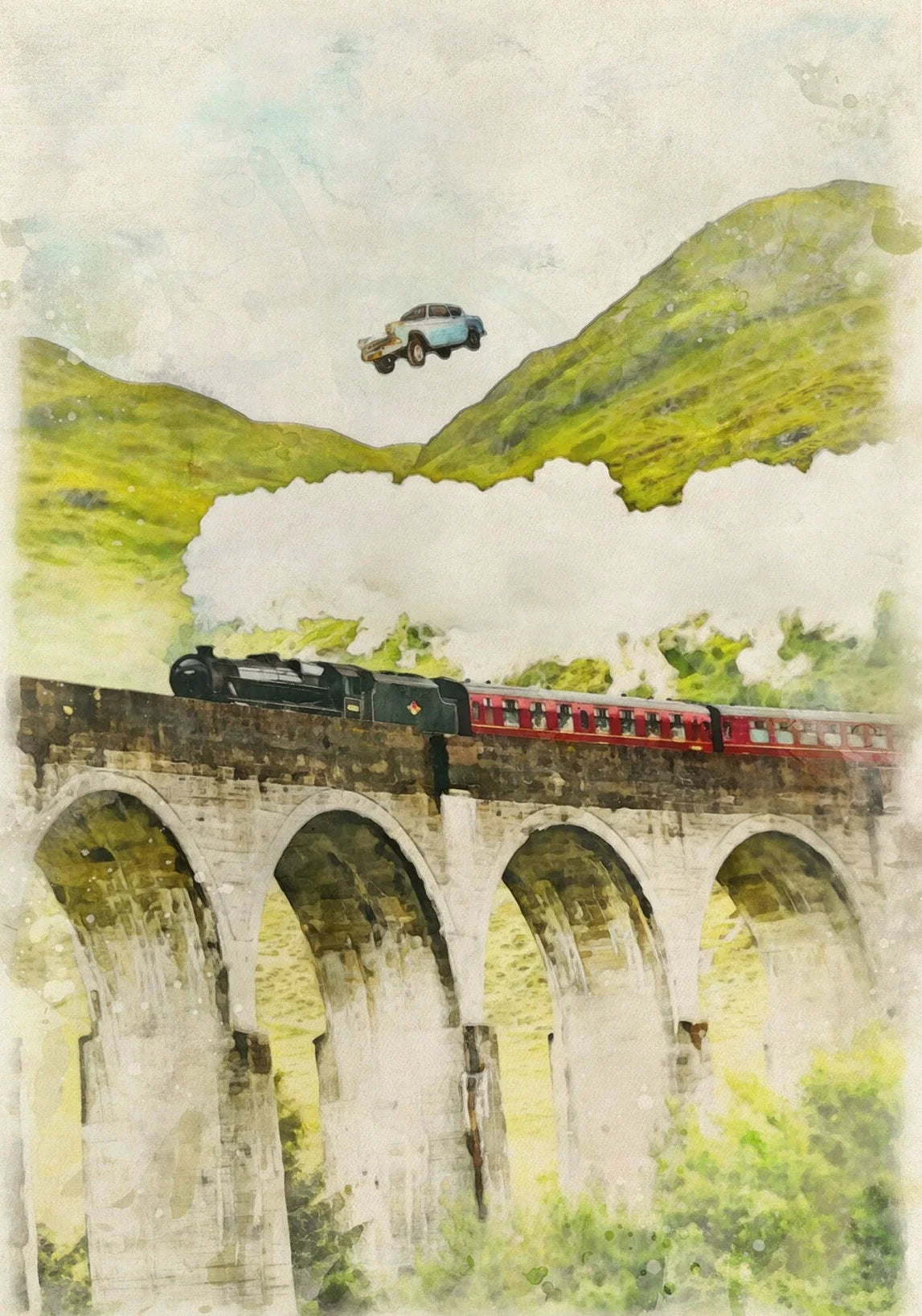 Wizard Inspired H-Hogwarts Poster Owl Magical School Castle Pumpkin House Canvas Painting Nursery Wall Art Kids Room Home Decor