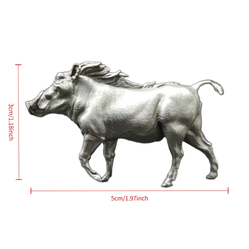 Mini Brass Wild Boarornaments Study Desk Bookcase Decorations Small Animal Sculpture Decoration Crafts Home Decor Accessories