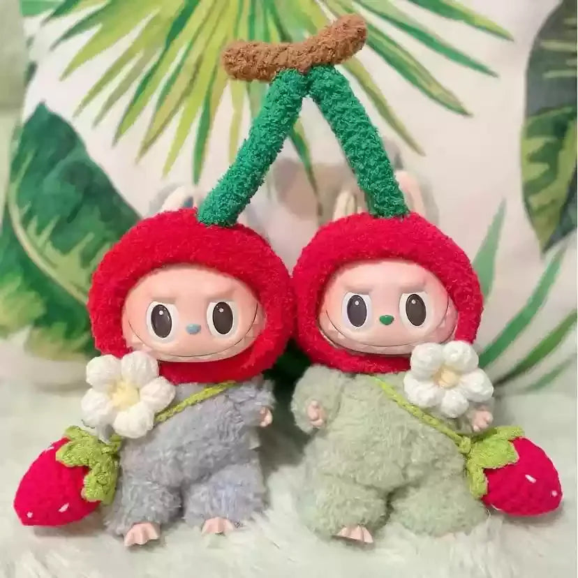 New In Stock V1 V2 Lafufu Clothes Handmade Art Weaving Toys Anime Cute Lafufu Surrounding Toys Gifts Decoration Pendant  Set