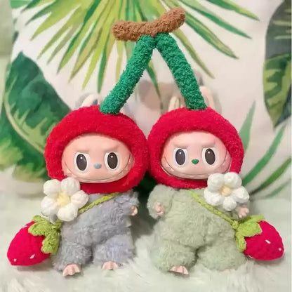 New In Stock V1 V2 Lafufu Clothes Handmade Art Weaving Toys Anime Cute Lafufu Surrounding Toys Gifts Decoration Pendant  Set