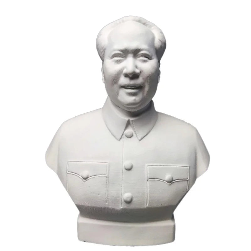 Mao Zedong Great Man Ornament Chairman Plaster Statue Art Teaching Aids Decoration Living Room Figurine Desktop Decor Modern