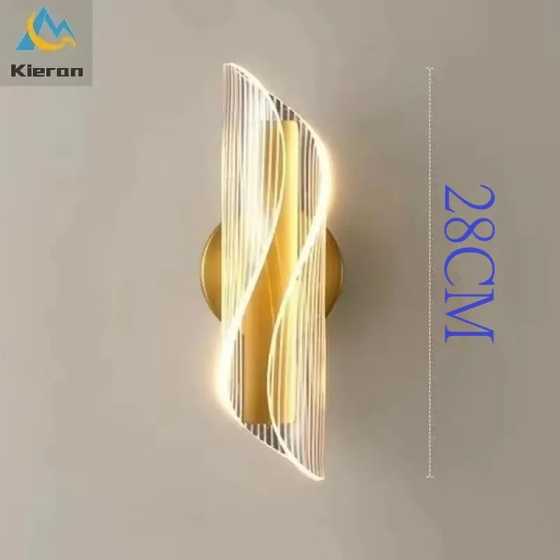 Modern Thin Waist LED Wall Lamp Bedroom Study Restaurant Hotel Bedside Streamer Wall Lamps Living Room Decor Scroll Wall Lights