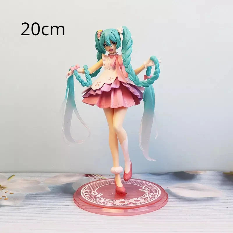 Anime figure Virtual Singer Hatsune Miku Manga Statue Figurines Pvc Action Figure 14~25cm