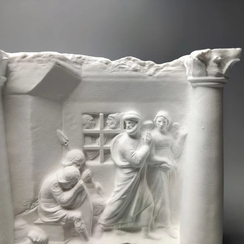 Nordic Art Retro Relief Ornaments Plaster Figure Sculpture Decoration Ornaments Art Home Luxury  Modern Living Room Figurines