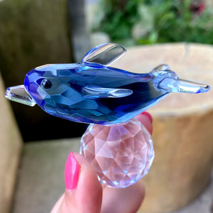 K9 Crystal Glass Figurines Miniature Sculpture Handmade Glass Animal Statue Paperweight Collection Table Home Decor Xmas Gift