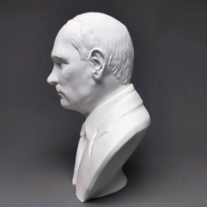 Russian Leader Gypsum Bust Sculpture Art Desk Decor for Bookshelf Display Gift Plaster Statue Decorative modern Figure Sculpture