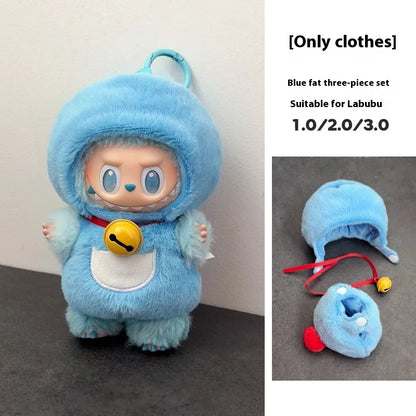 In Stock For 17 Cm V1/V2/V3 Ropa Lafufu Clothes Fried Shrimp Onesie Explosion Cute Animal Clothes Outfit Display Kawaii Gift