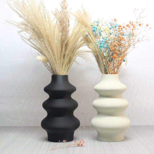 Nordic Style 3d Printed Vase Decoration White Vase Modern Home Decor Flower Pot Vase Decoration Home Living Room Decoration None
