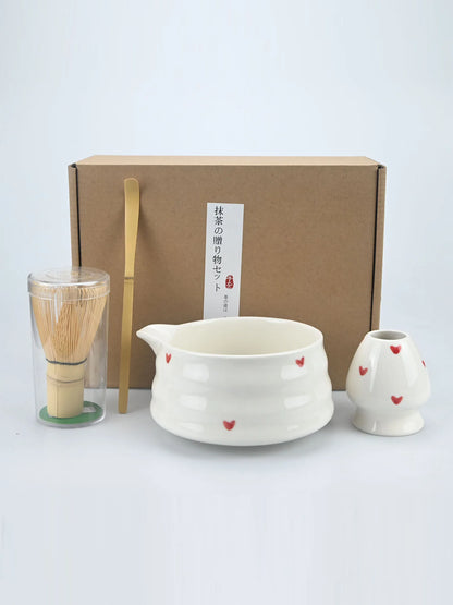 4pcs/5pcs/set Japanese Style Matcha Tea Set With Tool Rack, Including Bowl, Whisk, Spoon, Great Gift For Ceremony, Traditional J
