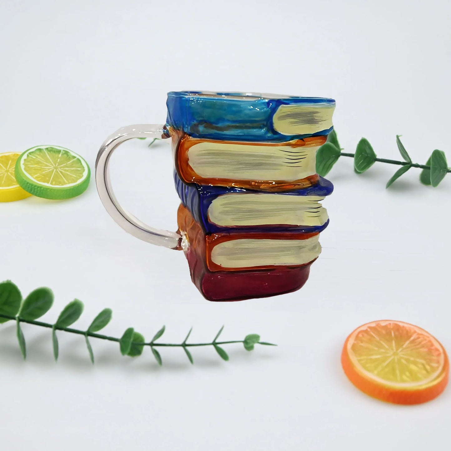 Painted Book Mug Novelty 3D Painted Books Painted Book Mug, Painted Book Cup, Mug, Coffee Cup