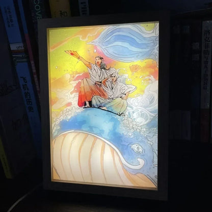 Jujutsu Kaisen Anime Figure Led Gojo Night Light Painting Decor Photo Satoru Gojo Room Decoration Kid Birthday Christmas Gift