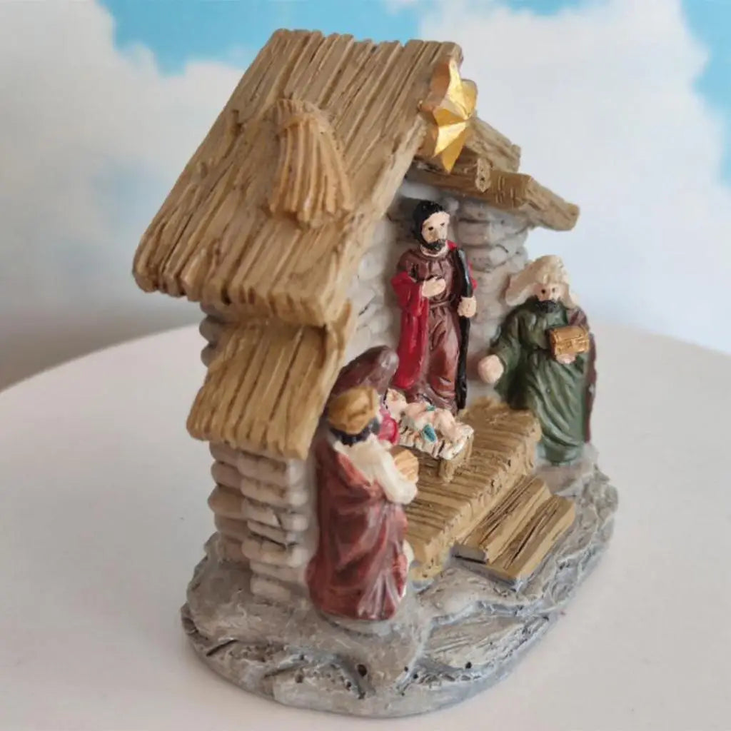 12Pack Nativity Figurine Nativity Scene Statues Set Religious Christian Christmas Shelf  Decor