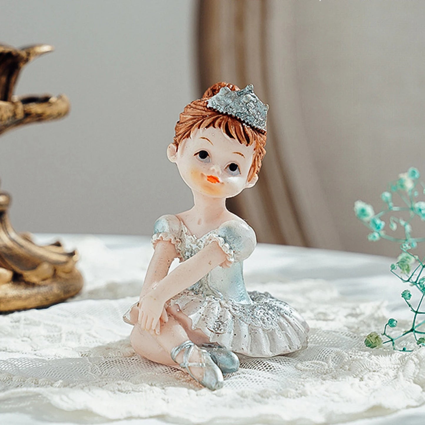 Nordic Retro Angel Statue Fairy Angel Figurine Photography Background Collectible Art Ornament Resin Statue