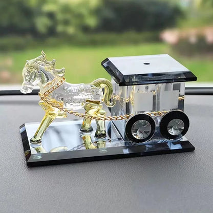 Car Ornament Decoration K9 Crystal Perfume Seat Happy Birthday Gift for Mom Men Husband Vehicle Crafts Desktop Home Decoration