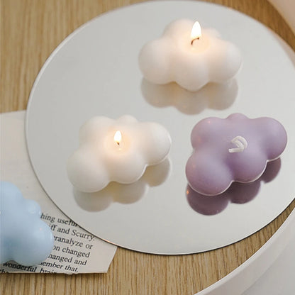 Cloud Shape Scented Aromatic Candles Natural Soy Wax Candles Peach Oolong Aromatherapy Candle Wedding Home Decoration Gift Box