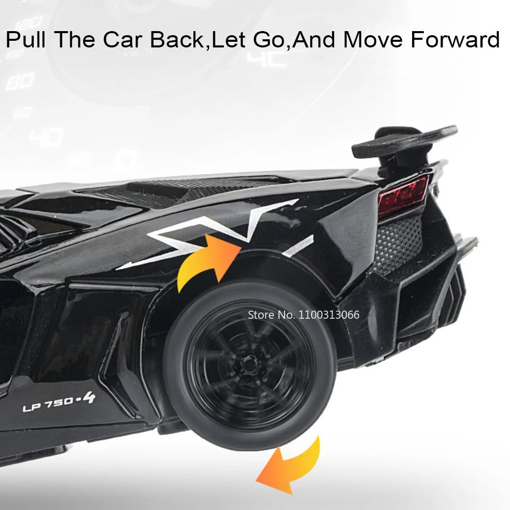 1:32 Lambor LP750-4 DIVO Models Cars Toys Alloy Doors Opened Miniature Sports Car Light Music Vehicle Toddler Kids Gifts