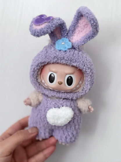 Hot High Quality Lafufu Doll Figure Fashion 17cm Clothes Only Model Doll Little Clothes Color Match Hoodie Ornament Cute Xmas