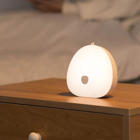 QACA Warm White Soft LED Night Light for Nursing Learning Bedroom Decoration Touch Sensor Portable Lamp Baby Kids Gift