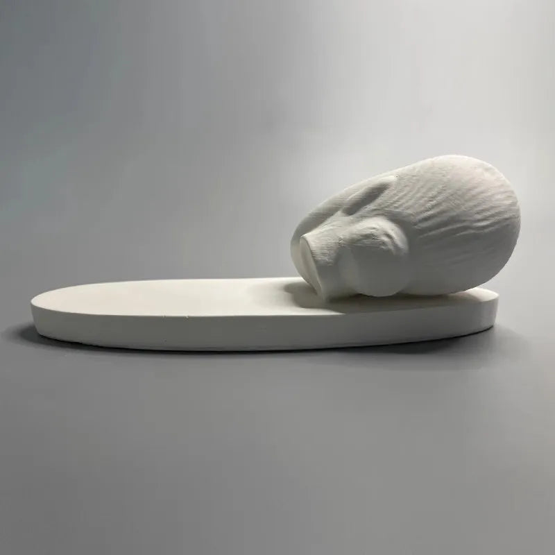 Sleeping Muse Museum Replica Model Simple Art Gypsum Sculpture Creative Ornaments Modern Simple Decorative Crafts Decor Statue
