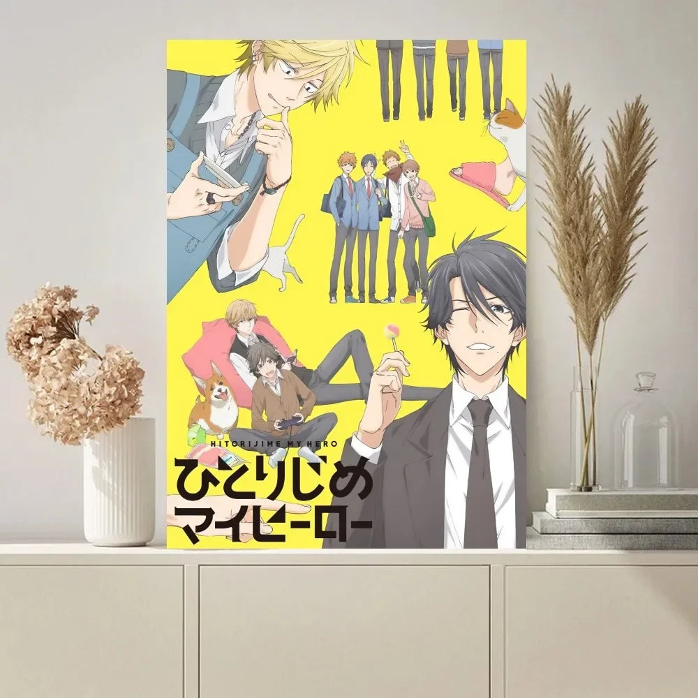 Anime Hitorijime My Hero Poster Paintings on The Wall Picture for Livi