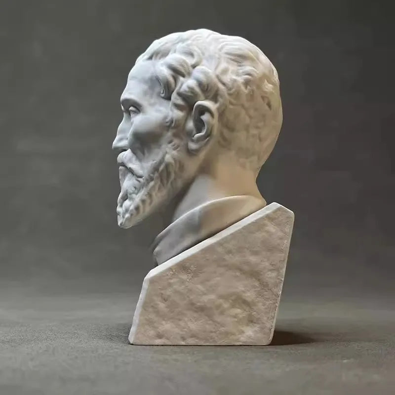 Plaster Statue Character Sculpture Desktop Character Ornaments Bookshelves Decoration Holiday Gifts Home Decoration Accessories